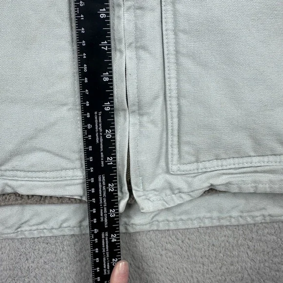 Carhartt Mock Neck Vest Sherpa Lined WV001 Full Zip Gray Womens XL 16/18 - Picture 7 of 11